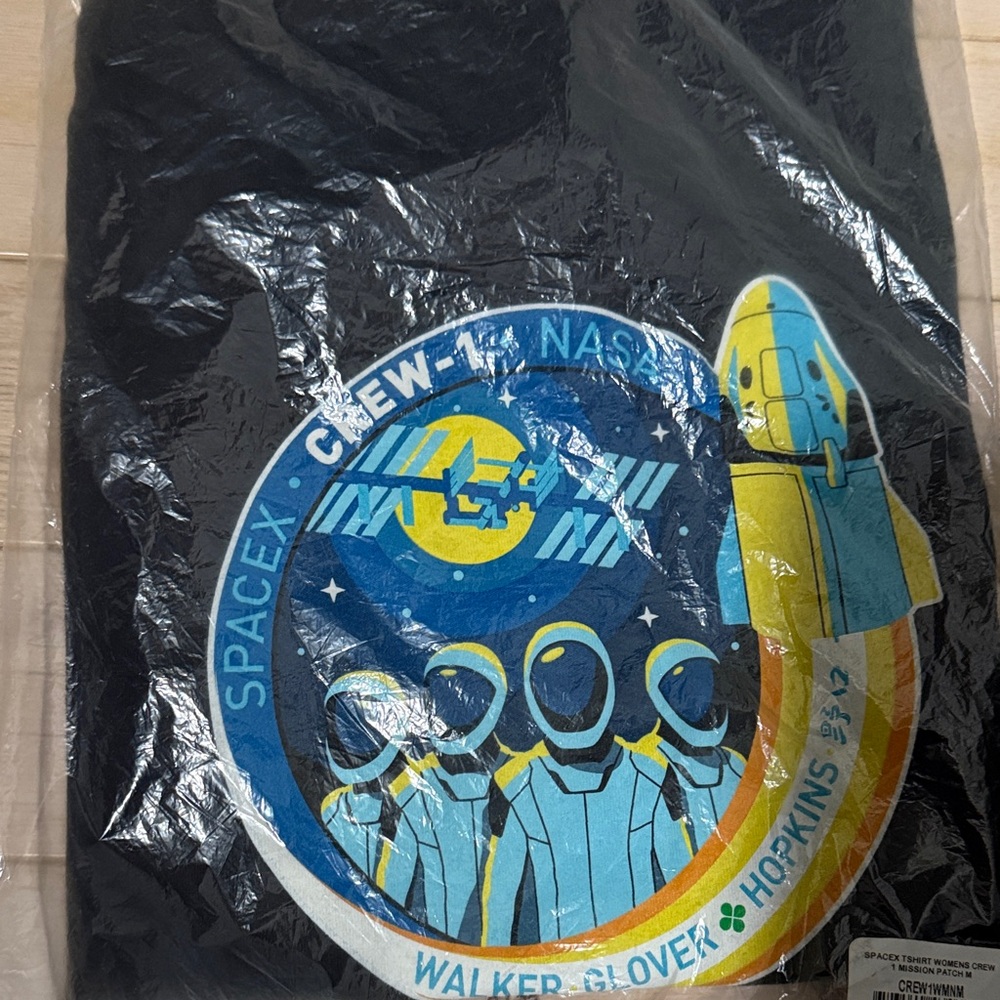 SpaceX Crew-1 NASA Black T-Shirt